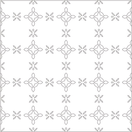 Repeating geometric tiles with stripe elements.Black and white pattern.retained white elements to easily change the color of the inside of the black patterns. suitable for editing.のイラスト素材