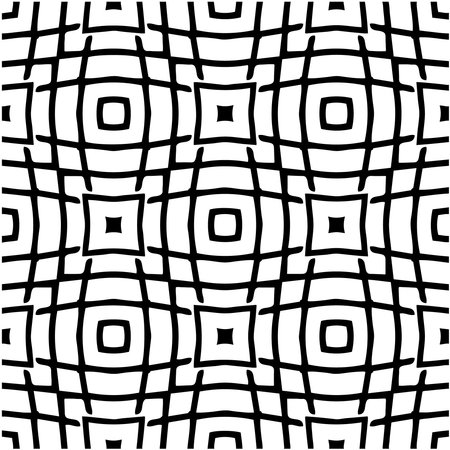 floral seamless pattern background.Geometric ornament for wallpapers and backgrounds. Black and white patternのイラスト素材