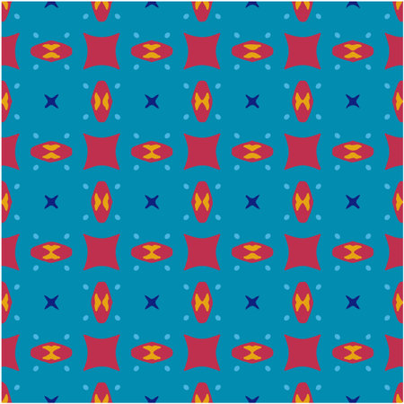 Seamless repeatable abstract pattern background. Perfect for fashion, textile design, cute themed fabric, on wall paper, wrapping paper, fabrics and home decor.のイラスト素材