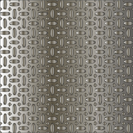 Silver metallic gradient with repeat Pattern. Abstract metallic background.のイラスト素材