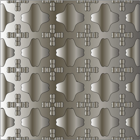 steel metallic gradient with a repeating pattern. Abstract metallic background.のイラスト素材