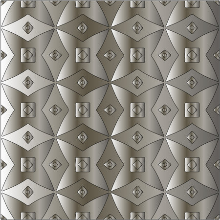 steel metallic gradient with a repeating pattern. Abstract metallic background.のイラスト素材