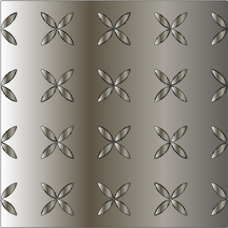steel metallic gradient with a repeating pattern. Abstract metallic background.のイラスト素材