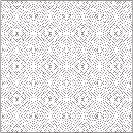 Repeating geometric tiles with stripe elements.retained white elements to easily change the color of the inside of the black patterns.のイラスト素材