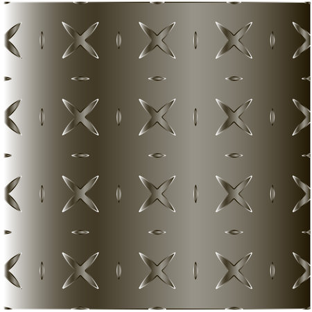 steel metallic gradient with a repeating pattern. Abstract metallic background.のイラスト素材