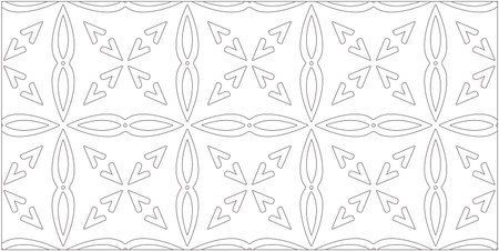 Vector geometric pattern. Repeating elements stylish background abstract ornament for wallpapers and backgrounds. Black and white patternのイラスト素材