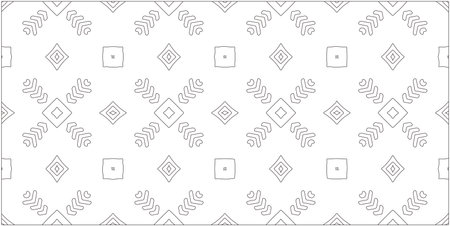 Vector geometric pattern. Repeating elements stylish background abstract ornament for wallpapers and backgrounds. Black and white patternのイラスト素材