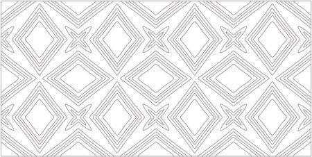 Vector geometric pattern. Repeating elements stylish background abstract ornament for wallpapers and backgrounds. Black and white patternのイラスト素材