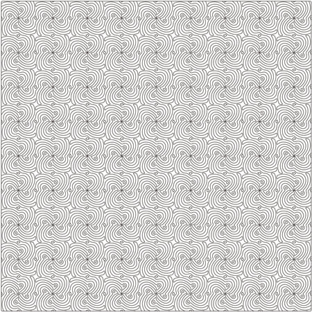Vector pattern with symmetrical elements. Repeating geometric tiles from striped elements.のイラスト素材