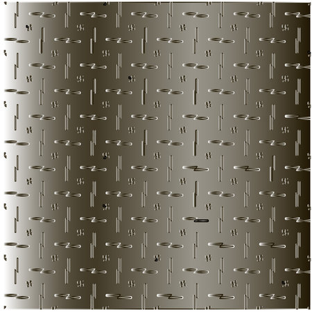 Metal textured plate. Steel industrial polished patternのイラスト素材
