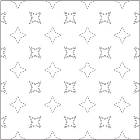 Vector pattern with symmetrical elements. Modern stylish abstract texture. Repeating geometric tiles from striped elements.のイラスト素材