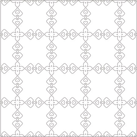 Vector pattern with symmetrical elements. Repeating geometric tiles from striped elements.のイラスト素材