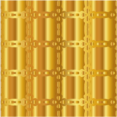Geometric vector pattern with yellow and white gradient. gold ornament for wallpapers and backgrounds.のイラスト素材