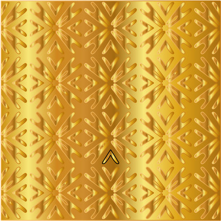 Geometric vector pattern with yellow and white gradient. gold ornament for wallpapers and background.のイラスト素材