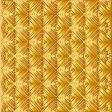 Geometric vector pattern with yellow and white gradient. gold ornament for wallpapers and backgrounds.のイラスト素材