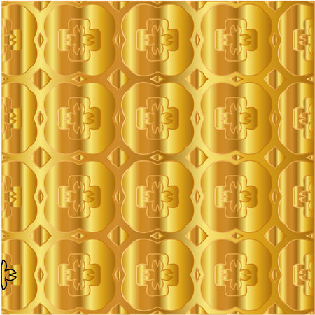 Gold metal texture background vector illustrationのイラスト素材