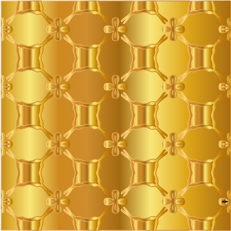 Gold metal texture background vector illustrationのイラスト素材