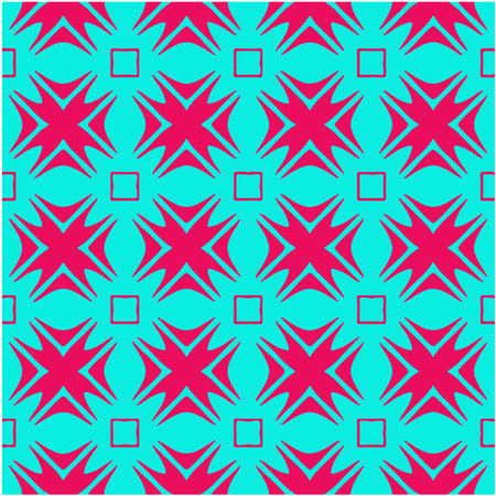 Delicate Endless Picture. Aquamarine and scarlet Smudges. Wash Drawing Ethnic Embroidery. Bohemian Diverse Decoraton Style. Colorful African Ceramic.のイラスト素材