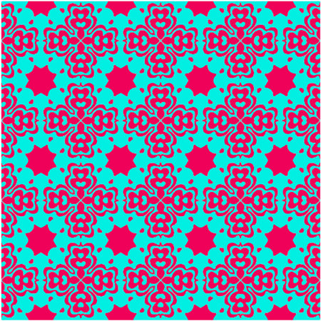 Delicate Endless Picture. Aquamarine and scarlet Smudges. Wash Drawing Ethnic Embroidery. Bohemian...