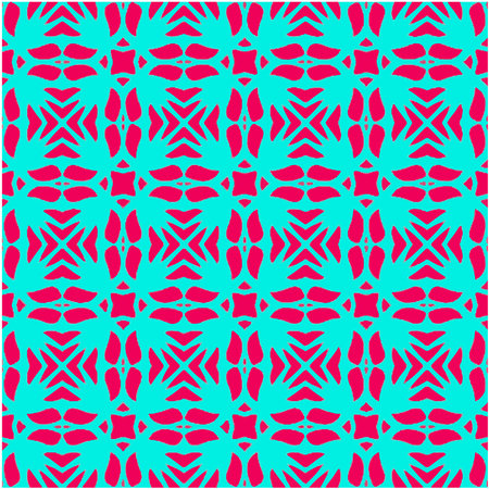 Delicate Endless Picture. Aquamarine and scarlet Smudges. Wash Drawing Ethnic Embroidery. Bohemian Diverse Decoraton Style. Colorful African Ceramic.のイラスト素材