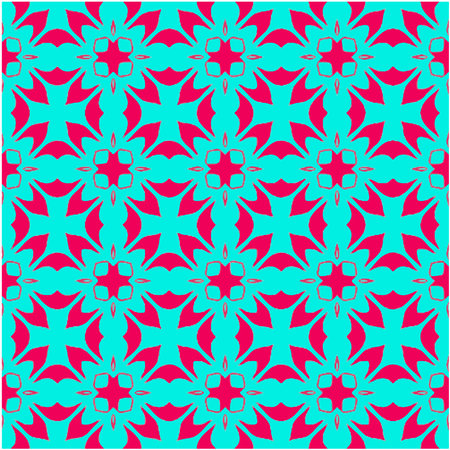 Delicate Endless Picture. Aquamarine and scarlet Smudges. Wash Drawing Ethnic Embroidery. Bohemian...