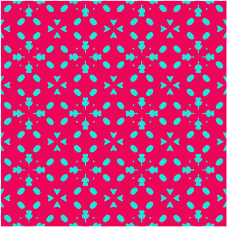 Delicate Endless Picture. Aquamarine and scarlet Smudges. Wash Drawing Ethnic Embroidery. Bohemian Diverse Decoraton Style. Colorful African Ceramic.のイラスト素材