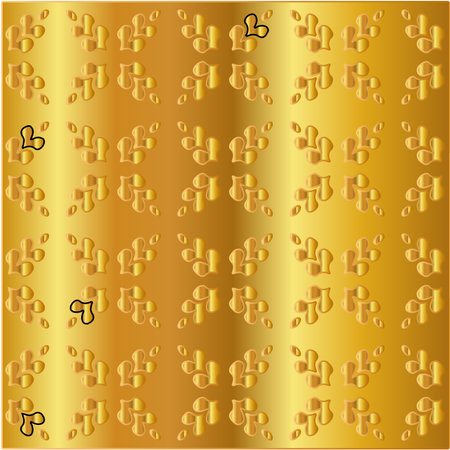 Geometric vector pattern with yellow and white gradient. gold ornament for wallpapers and backgrounds.のイラスト素材