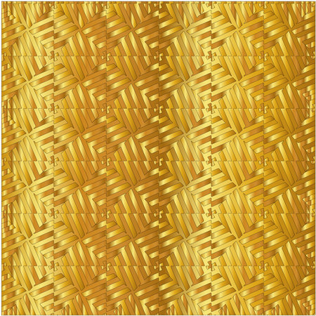 Geometric vector pattern with yellow and white gradient. gold ornament for wallpapers and backgroundsのイラスト素材