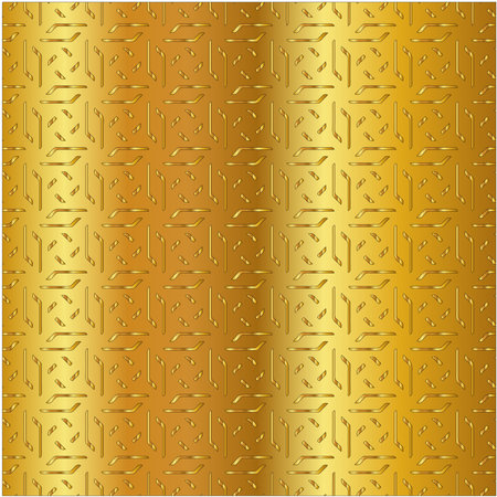 Geometric vector pattern with yellow and white gradient. gold ornament for wallpapers and backgroundsのイラスト素材