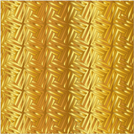 Geometric vector pattern with yellow and white gradient. gold ornament for wallpapers and backgroundsのイラスト素材