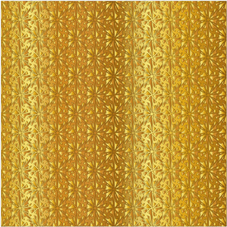 Geometric vector pattern with yellow and white gradient. gold ornament for wallpapers and backgroundsのイラスト素材