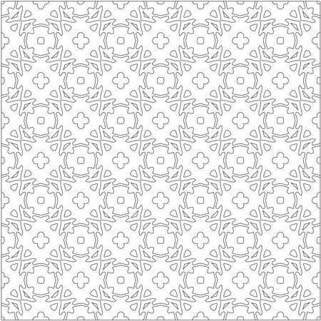 Vector pattern with symmetrical elements. Repeating geometric tiles from striped elements. black patterns.for fabric, wallpaper, packaging. Decorative printのイラスト素材