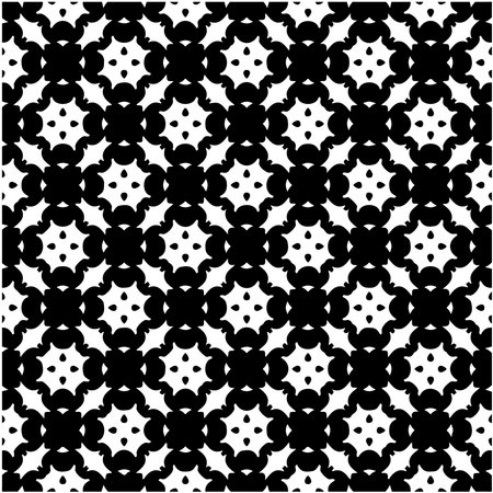 floral seamless pattern background.Geometric ornament for wallpapers and backgrounds. Black and...