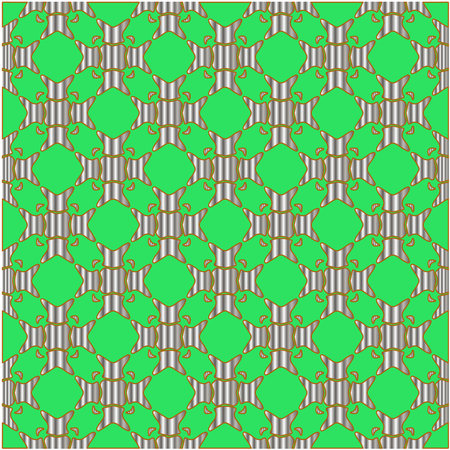metal pattern on a green background. pattern for fabric, wallpaper, packaging. Decorative print.