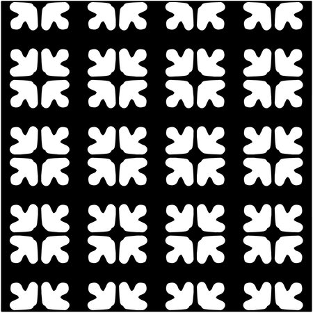 Seamless vector pattern in geometric ornamental style. Black ornamentのイラスト素材