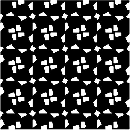 Seamless vector pattern in geometric ornamental style. Black ornamentのイラスト素材