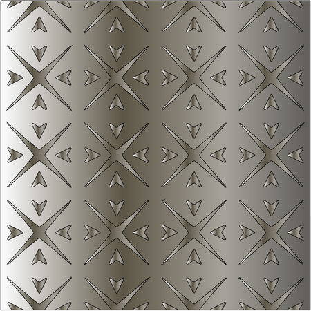 Metal textured plate. Steel industrial polished pattern. Silver metal gradient pattern backgroundのイラスト素材