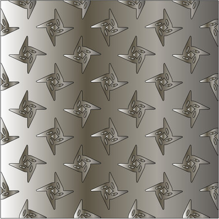 Metal textured plate. Steel industrial polished pattern. Silver metal gradient pattern backgroundのイラスト素材