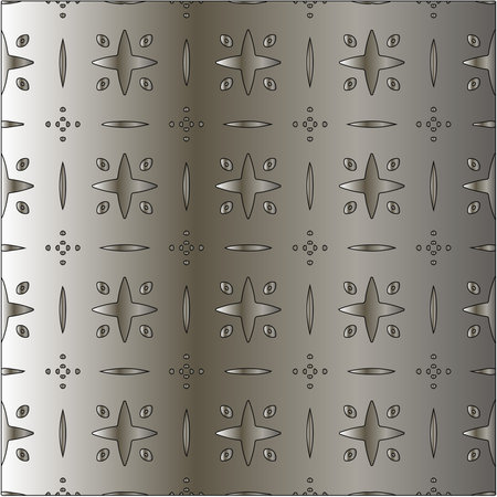 Metal textured plate. Steel industrial polished pattern. Silver metal gradient pattern backgroundのイラスト素材