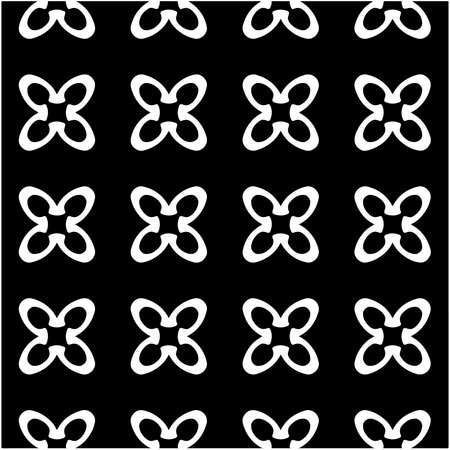 Seamless vector pattern in geometric ornamental style. Black and white pattern.のイラスト素材