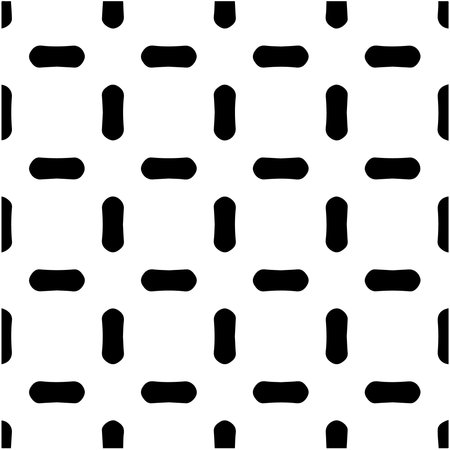 Seamless vector pattern in geometric ornamental style. Black and white pattern.のイラスト素材