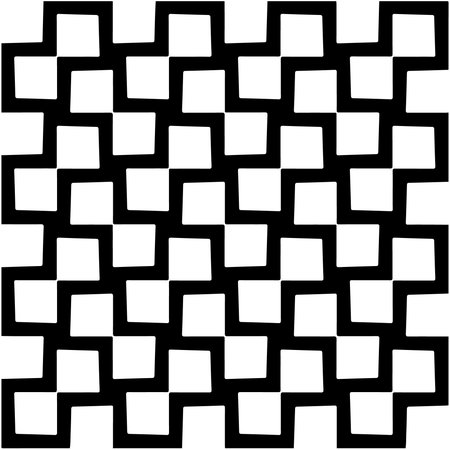 Seamless vector pattern in geometric ornamental style. Black and white pattern.のイラスト素材