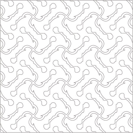 Vector pattern with symmetrical elements. Repeating geometric tiles from striped elements. black patterns.のイラスト素材