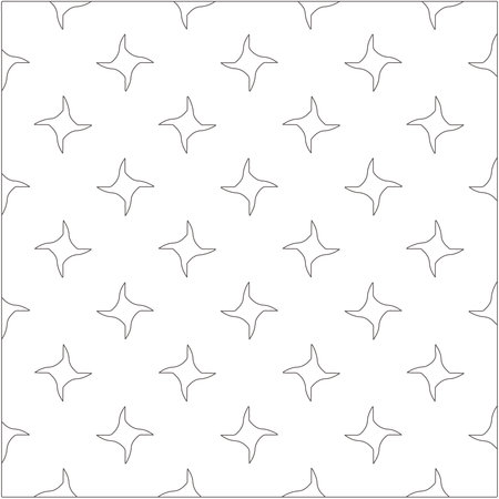 Vector pattern with symmetrical elements. Repeating geometric tiles from striped elements. black patterns.のイラスト素材