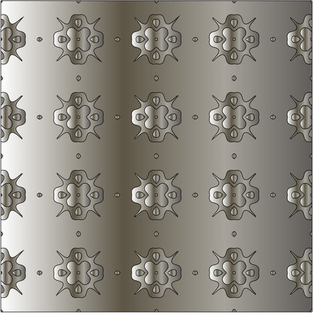 Metal textured plate. Steel industrial polished patternのイラスト素材