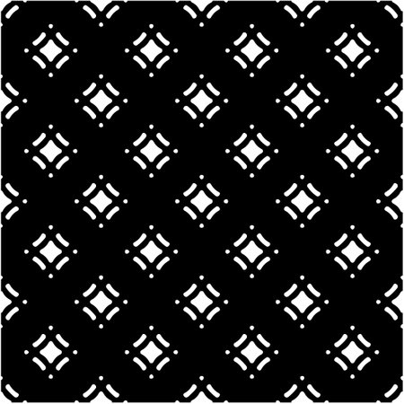 floral seamless pattern background.Geometric ornament for wallpapers and backgrounds. Black and white pattern.のイラスト素材