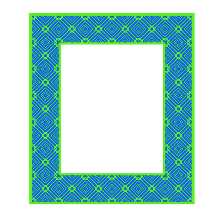 Decorative frames for design template. Elegant element for design in Eastern style, place for text. colorful floral border.のイラスト素材
