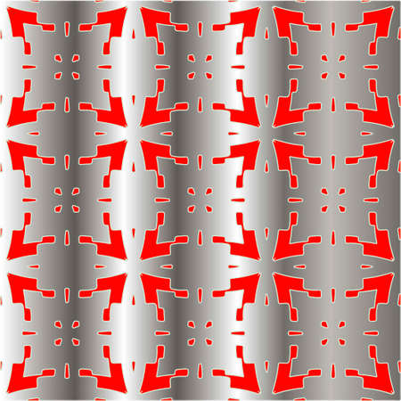 red pattern on a metal background. pattern for fabric, wallpaper, packaging. Decorative print.のイラスト素材