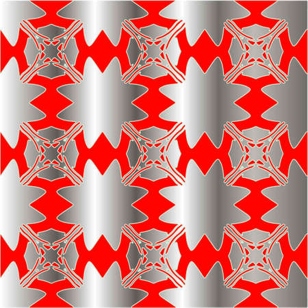 red pattern on a metal background. pattern for fabric, wallpaper, packaging. Decorative print.のイラスト素材