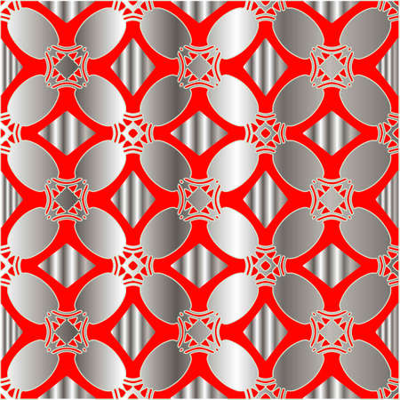 red pattern on a metal background. pattern for fabric, wallpaper, packaging. Decorative print.のイラスト素材